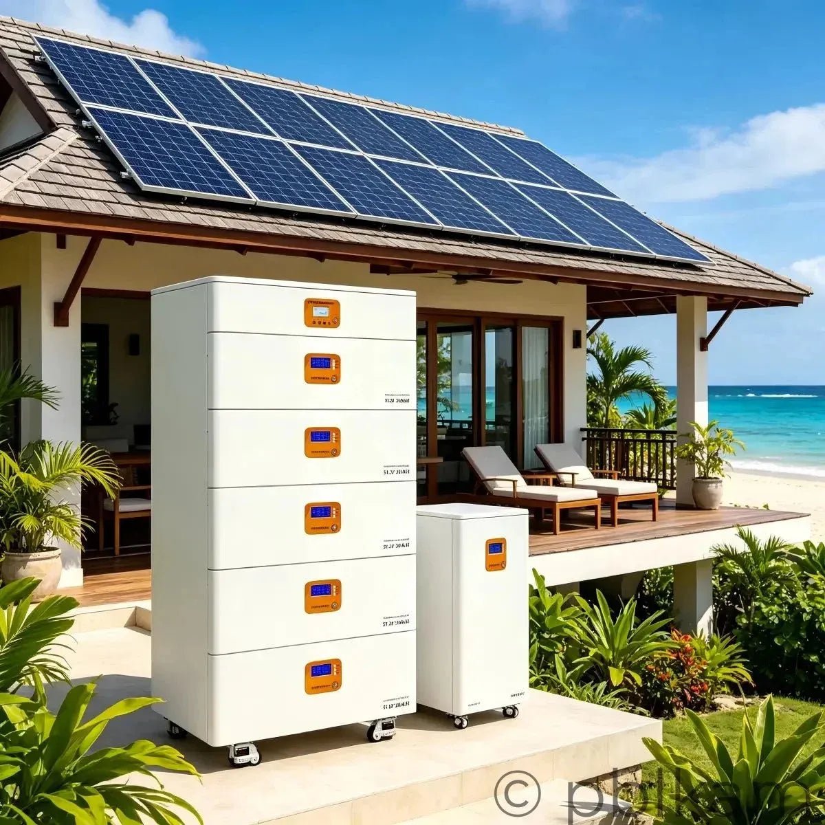 All - in - One 12kW+60kWh Solar storage System (Stackable) - Ricon Lighting
