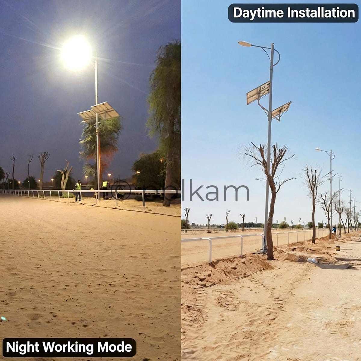 200W Split Solar Street Light | LED Outdoor Project Light - Ricon Lighting