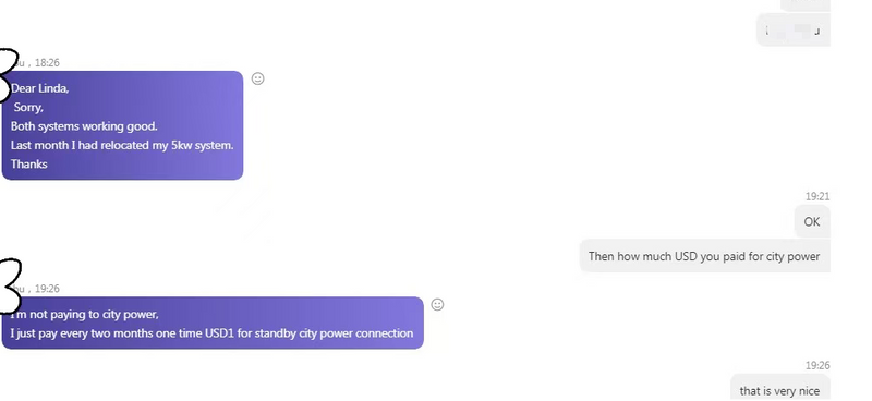 solar home system 's customer feedback