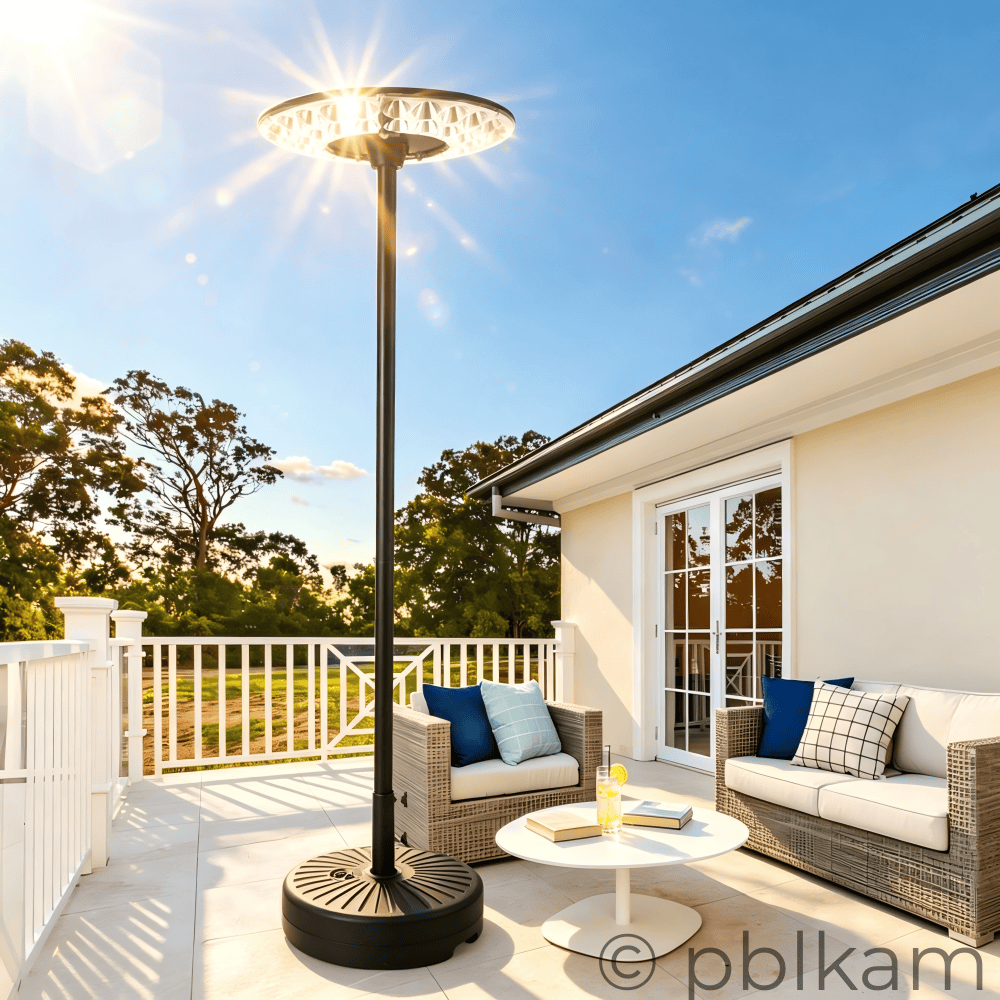 Solar UFO Garden Floor Light - Large | Portable Outdoor Patio Lamp | Radar Sensor IP67 - Ricon Lighting