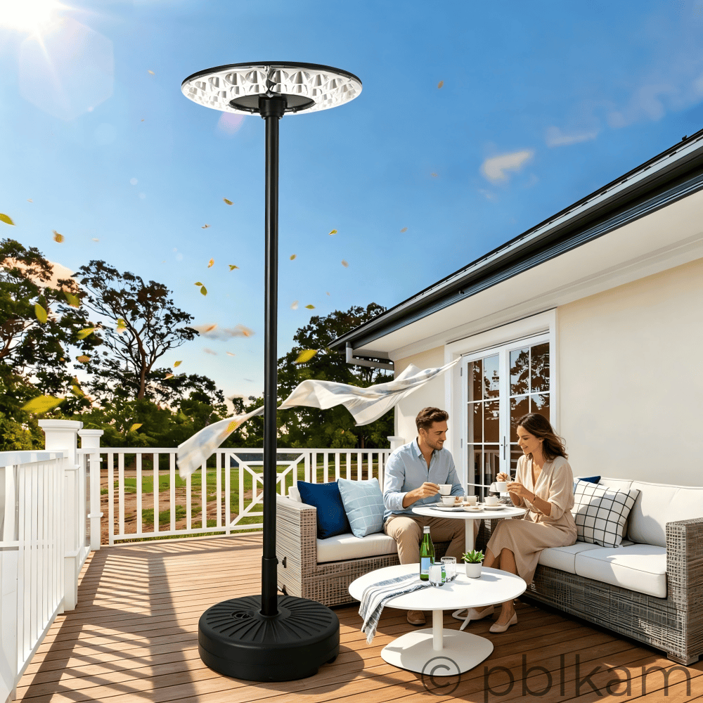 Solar UFO Garden Floor Light - Large | Portable Outdoor Patio Lamp | Radar Sensor IP67 - Ricon Lighting