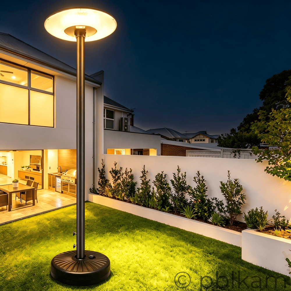 Solar UFO Garden Floor Light - Large | Portable Outdoor Patio Lamp | Radar Sensor IP67 - Ricon Lighting