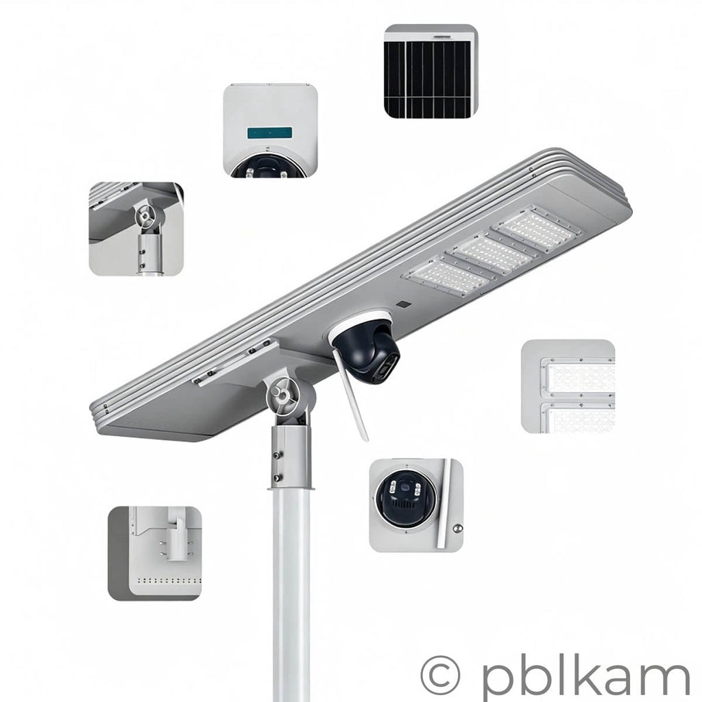 Solar Street Light with CCTV Camera TR300 - B 4G - Ricon Lighting