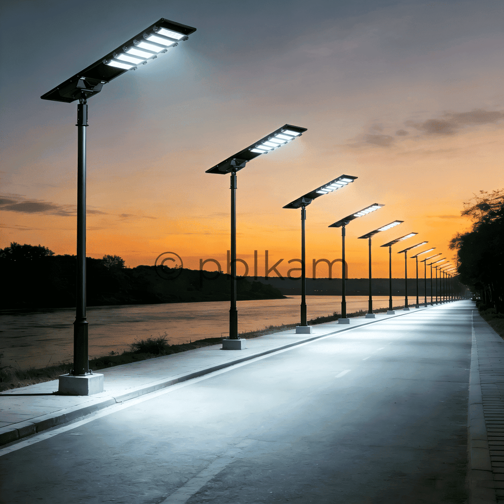 Integrated Remote Adjustable Solar LED Street Light All - in - One Factory Direct - Ricon Lighting