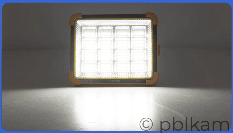 Portable Solar Flood Light | Solar Camping Light 350W 12000mAh - Ricon Lighting