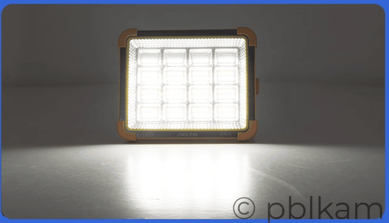 Portable Solar Flood Light | Solar Camping Light 350W 12000mAh - Ricon Lighting
