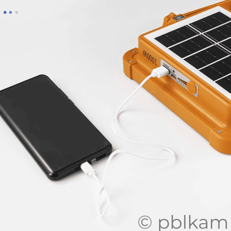 Portable Solar Flood Light | Solar Camping Light 350W 12000mAh - Ricon Lighting