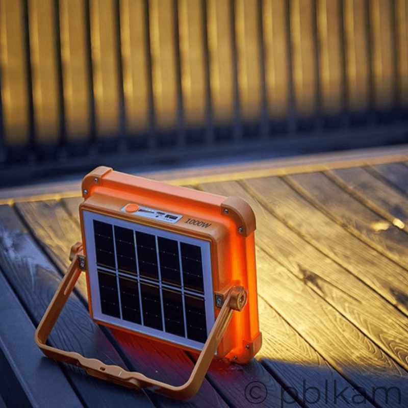 Portable Solar Flood Light | Solar Camping Light 350W 12000mAh - Ricon Lighting