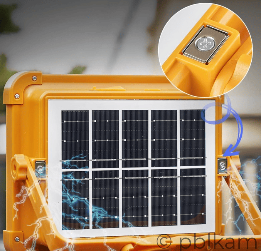 Portable Solar Flood Light | Solar Camping Light 350W 12000mAh - Ricon Lighting