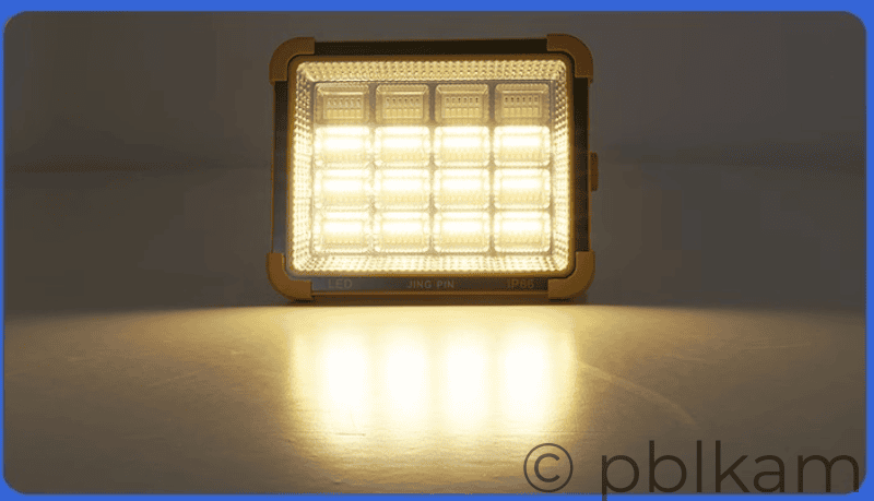 Portable Solar Flood Light | Solar Camping Light 350W 12000mAh - Ricon Lighting