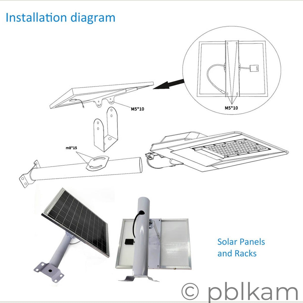 Angel Eye Solar Street Light | All - in - One Off - Grid LED | SZX - SSL - 025 Series | 100W / 200W / 300W - Ricon Lighting