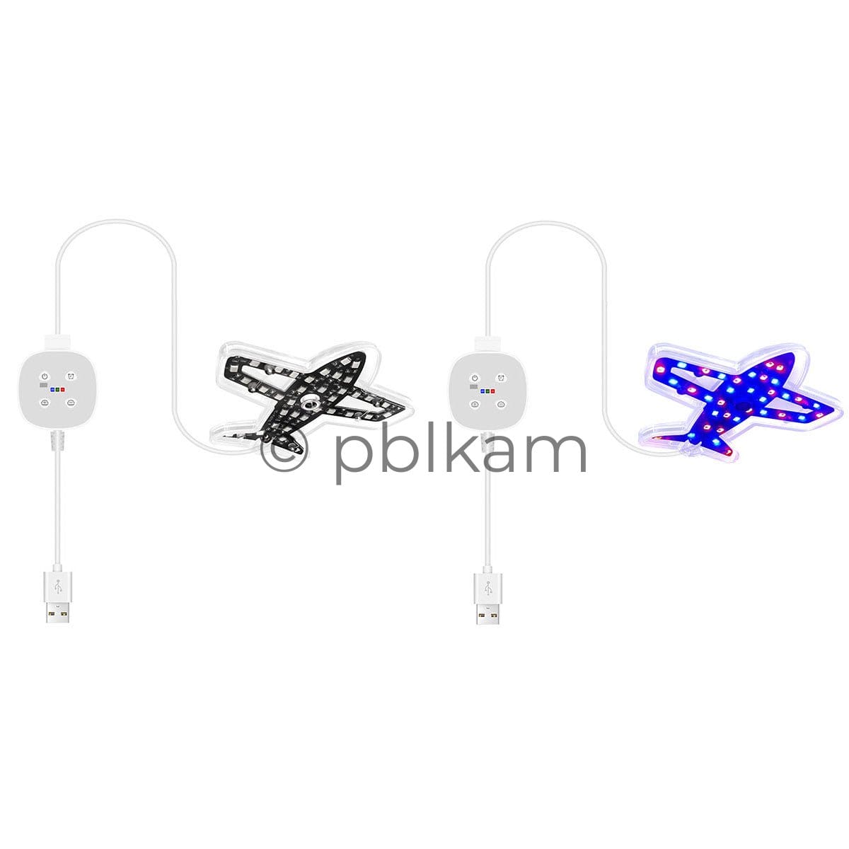 Airplane LED Grow Light USB Dimmable 4000K Red Blue for Indoor Plants - Ricon Lighting