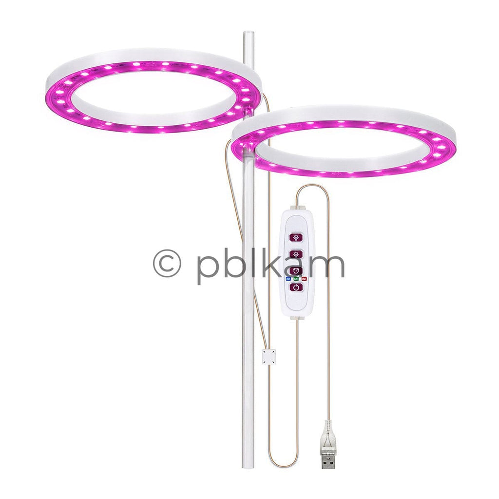 Angel Ring Grow Light Full Spectrum USB Timer Dimmable for Indoor Plants - Ricon Lighting