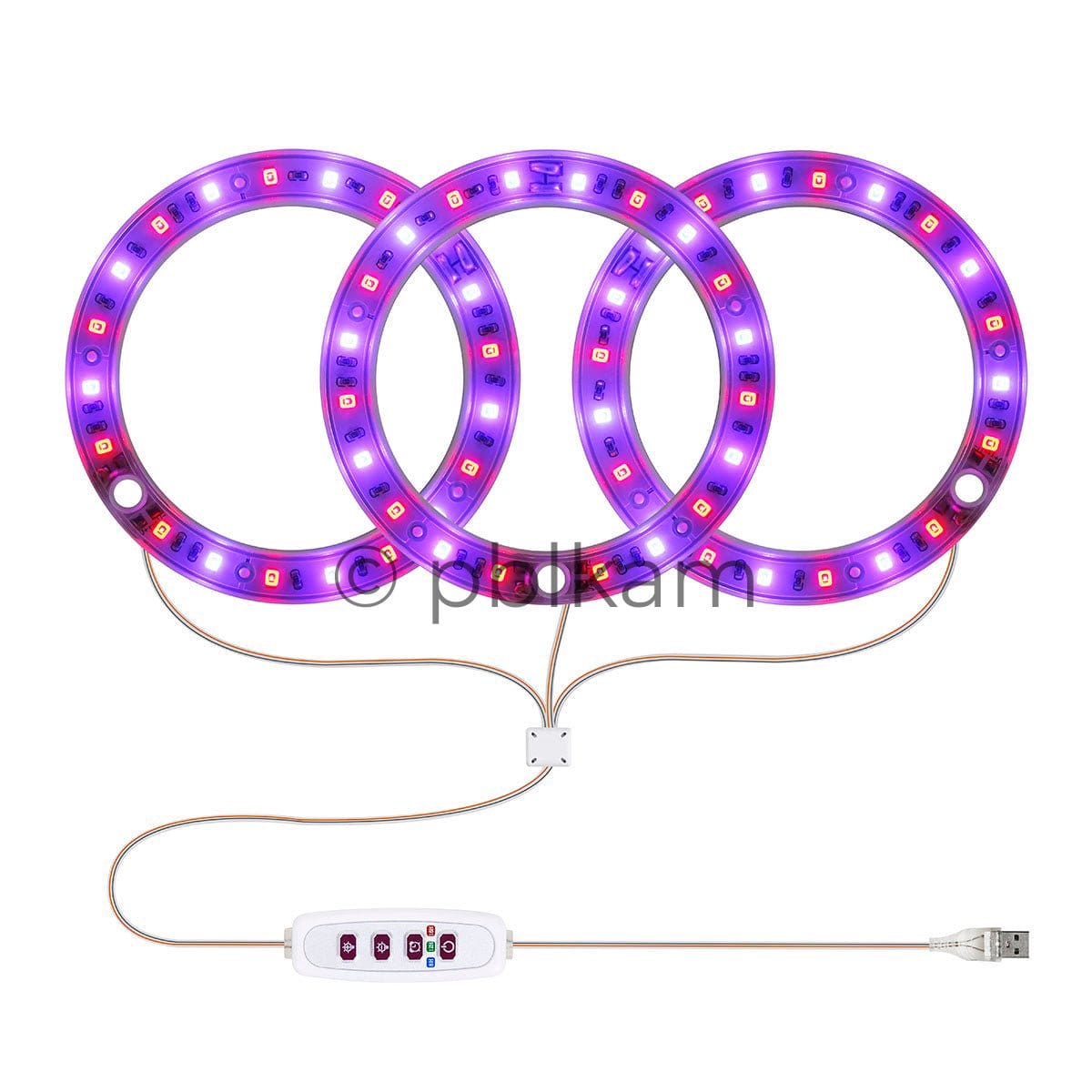 Angel Ring Grow Light Full Spectrum USB Timer Dimmable for Indoor Plants - Ricon Lighting