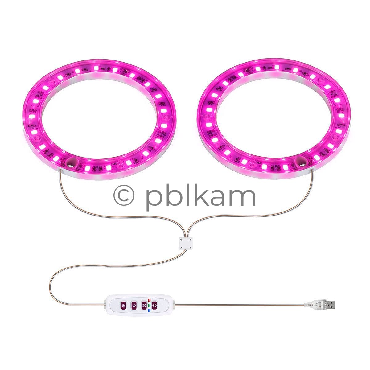 Angel Ring Grow Light Full Spectrum USB Timer Dimmable for Indoor Plants - Ricon Lighting