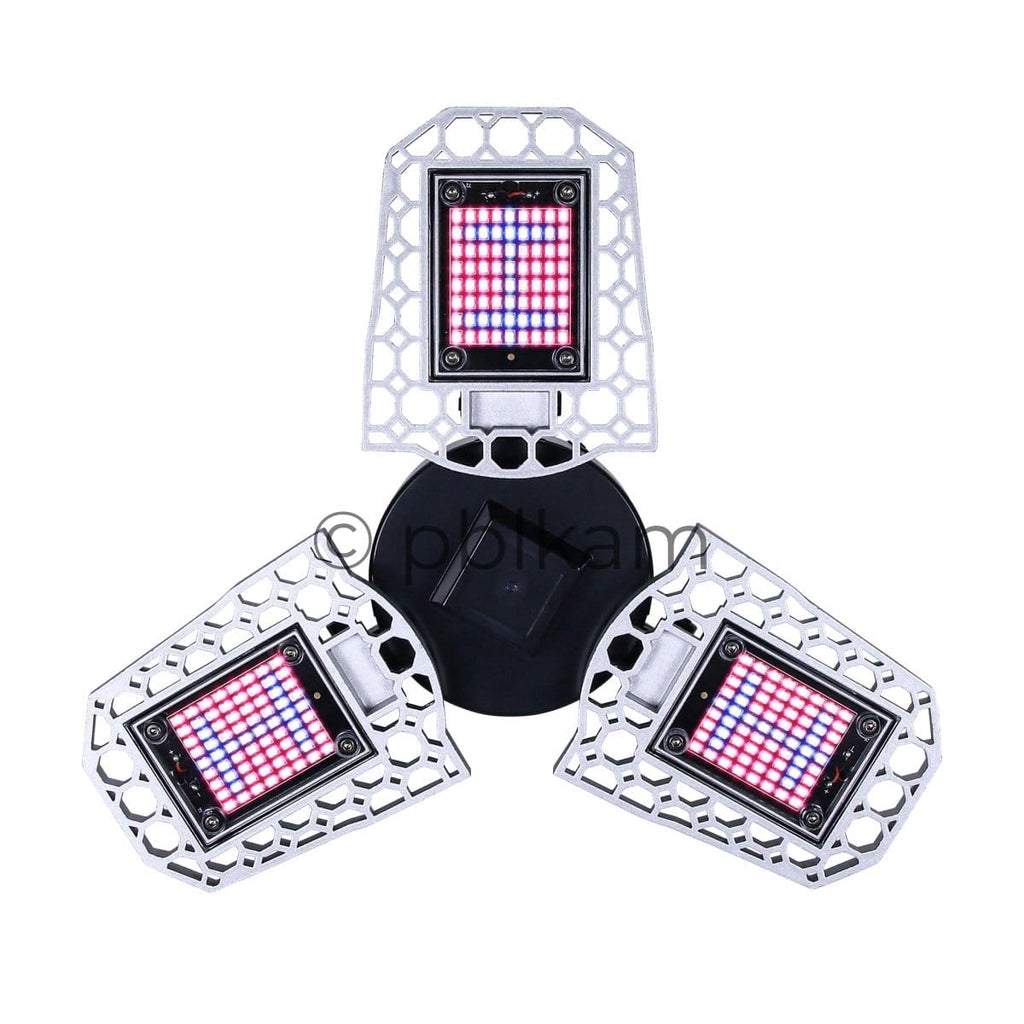 216 LED Foldable Grow Light E26/E27 | Sunlight & Red Blue Spectrum for Indoor Plants - Ricon Lighting