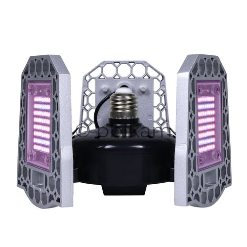 216 LED Foldable Grow Light E26/E27 | Sunlight & Red Blue Spectrum for Indoor Plants - Ricon Lighting