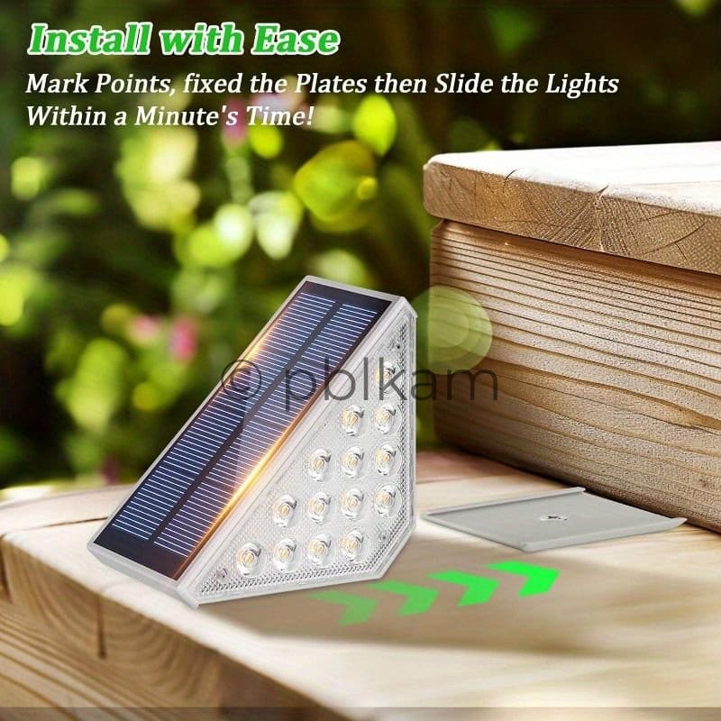 Solar Stair Light Outdoor IP65 Waterproof Dual Color Solar Step Light Outdoor - Ricon Lighting