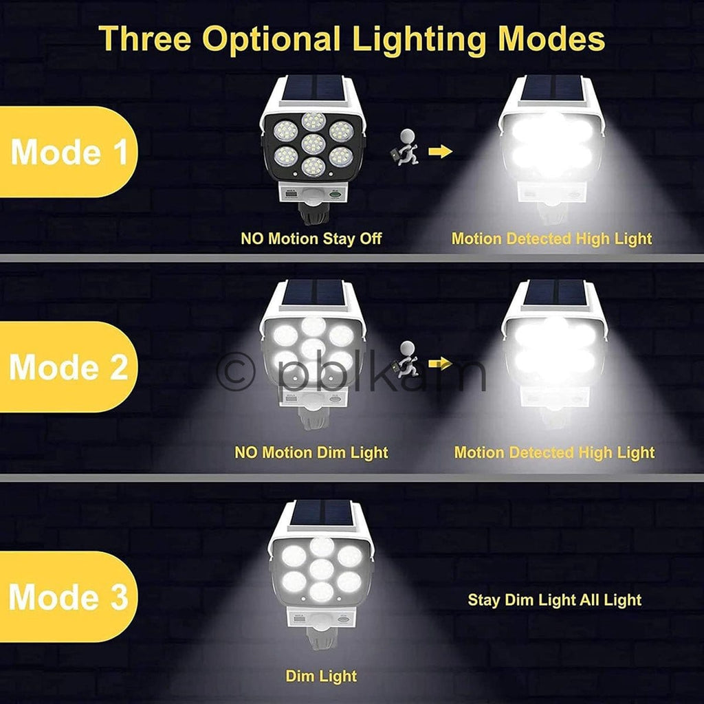 Solar Security Style Light Outdoor | Motion Sensor IP65 - Ricon Lighting