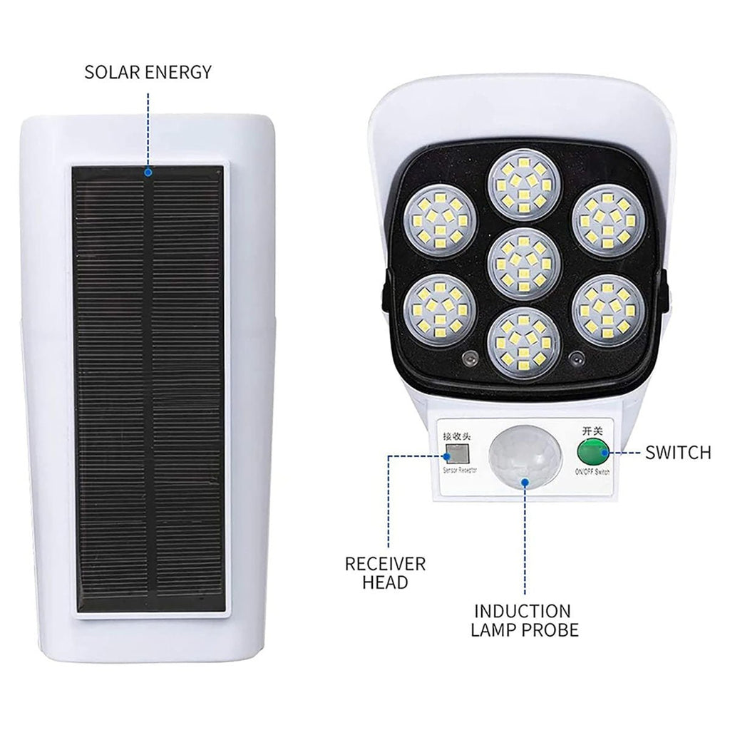 Solar Motion Sensor LED Light Security Style Outdoor Lamp - Ricon Lighting