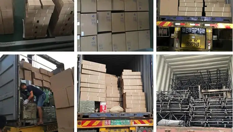 riconlighting loading and delivery of solar street light 200w