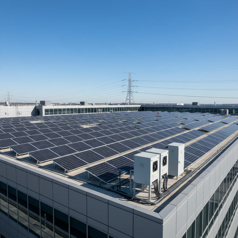  Grid-tied solar power system for commercial and residential use