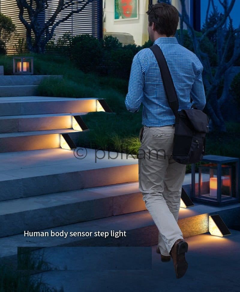 Solar Stair Light Outdoor IP65 Waterproof Dual Color Solar Step Light Outdoor - Ricon Lighting