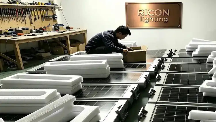 ricon lighting all in one solar led street light 30w packing now 