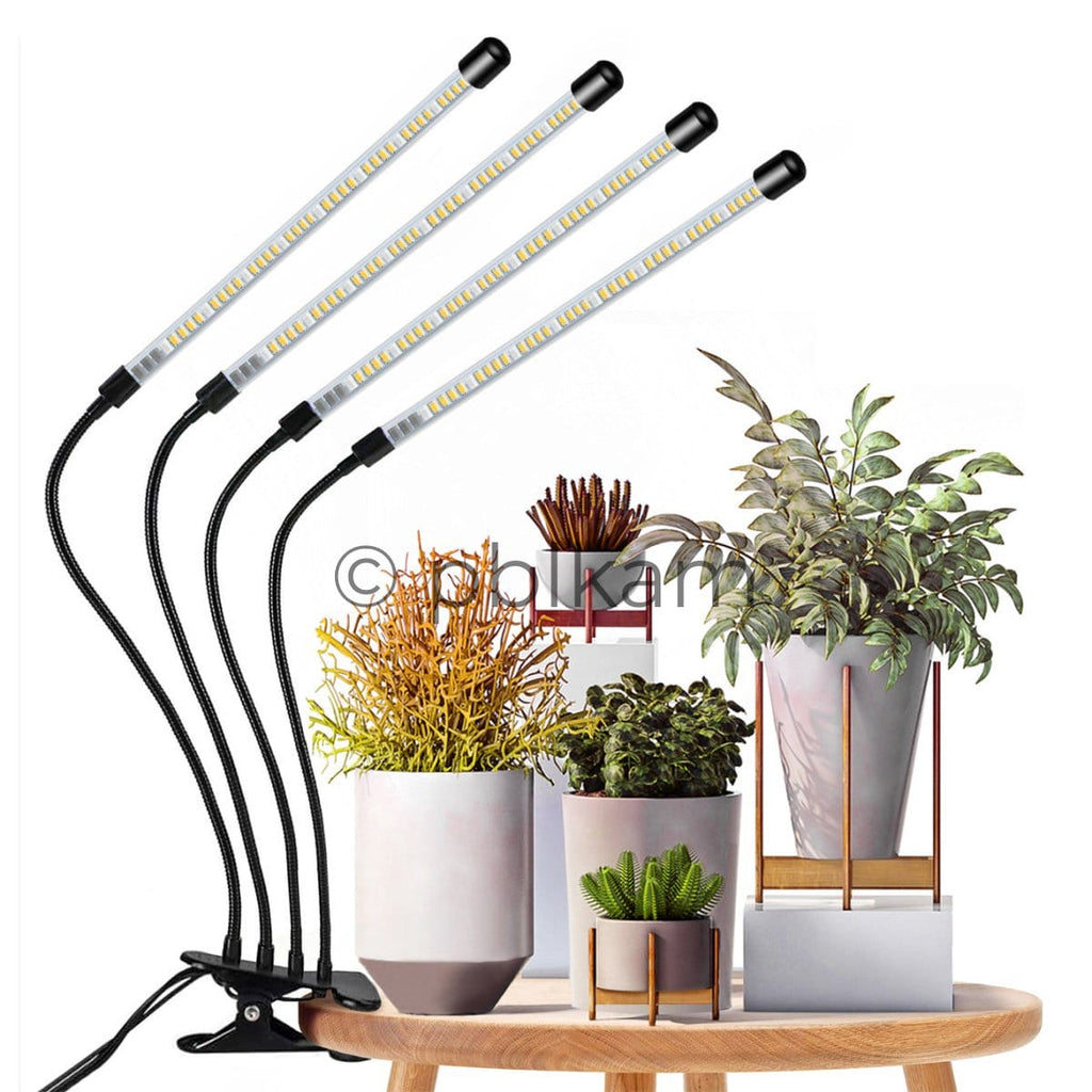4 - Head Clip - on LED Grow Light Full Spectrum Dimmable Timer - Ricon Lighting