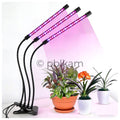 4-Head Clip-on LED Grow Lights Full Spectrum Dimmable Timer - Ricon Lighting