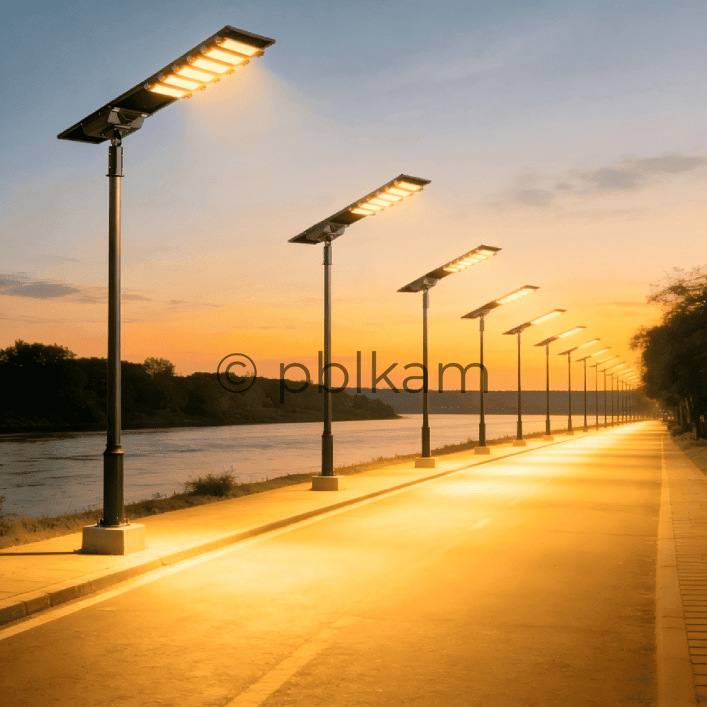 Integrated Remote Adjustable Solar LED Street Light All - in - One Factory Direct - Ricon Lighting