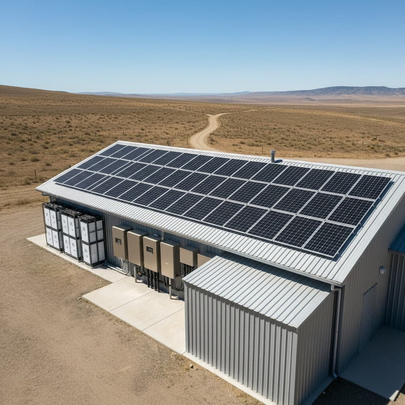 Off-Grid solar power system for commercial and residential use