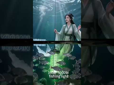 IP68 Underwater LED Fishing Light, Submersible 1000-5000W Marine Grade Lamp for Salt & Fresh Water