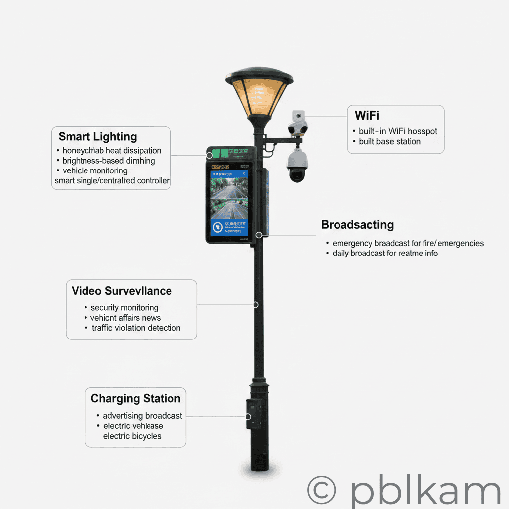 Ricon Smart Street Light Pole - Ricon Lighting