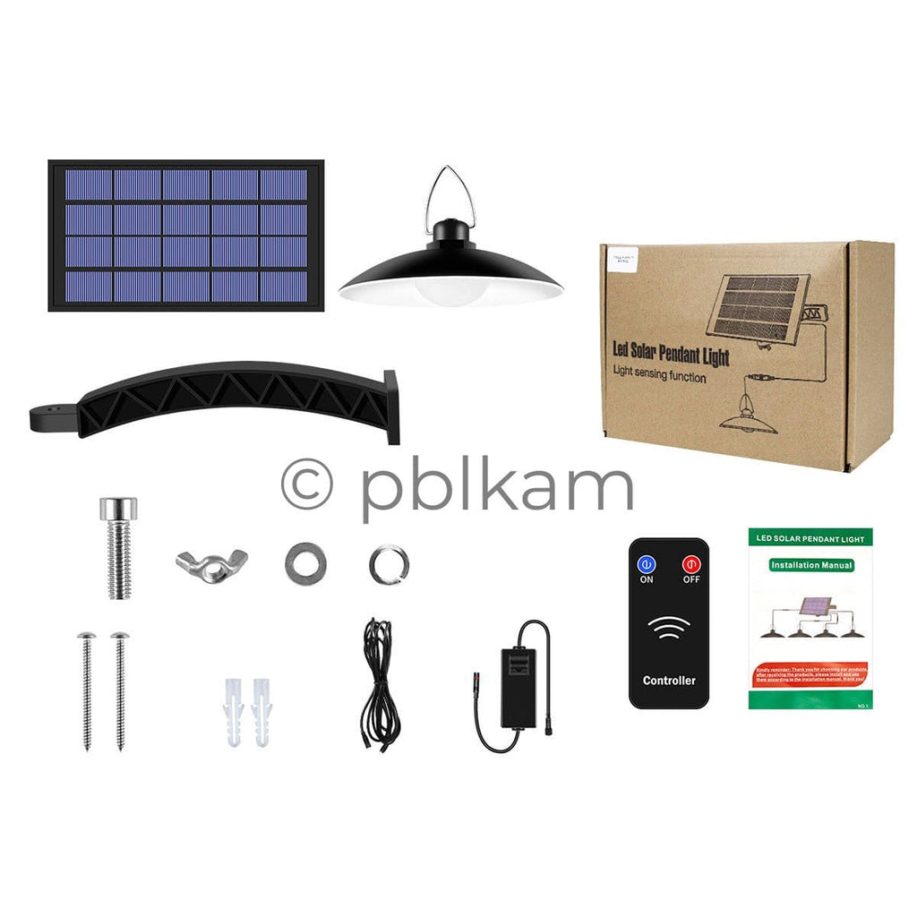 Modern Solar Pendant Light | Garden & Eaves Use | Energy Efficiency Class C - Ricon Lighting