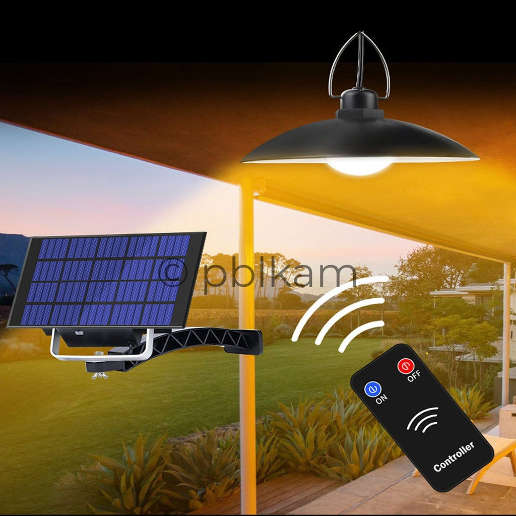 Modern Solar Pendant Light | Garden & Eaves Use | Energy Efficiency Class C - Ricon Lighting