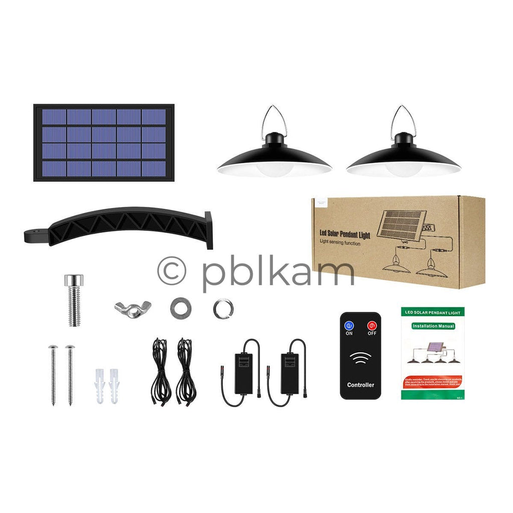 Modern Solar Pendant Light | Garden & Eaves Use | Energy Efficiency Class C - Ricon Lighting