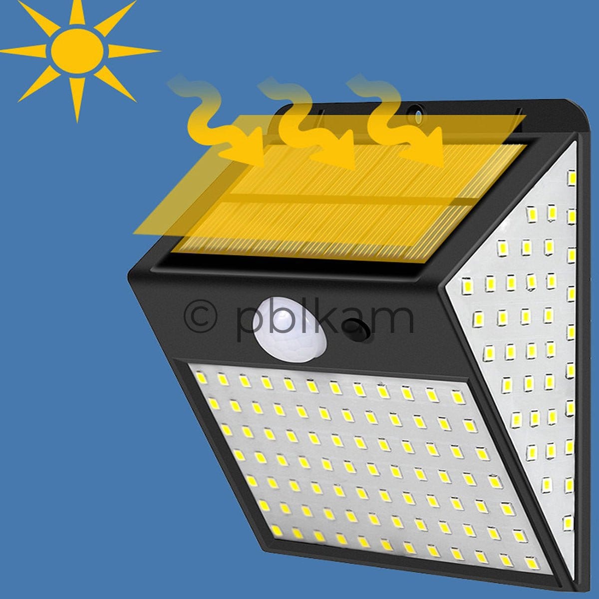LED Solar Wall Light Outdoor Waterproof IP65 Garden Security Lamp - Ricon Lighting