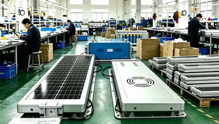  Finished LED lighting products in Ricon Lighting workshop