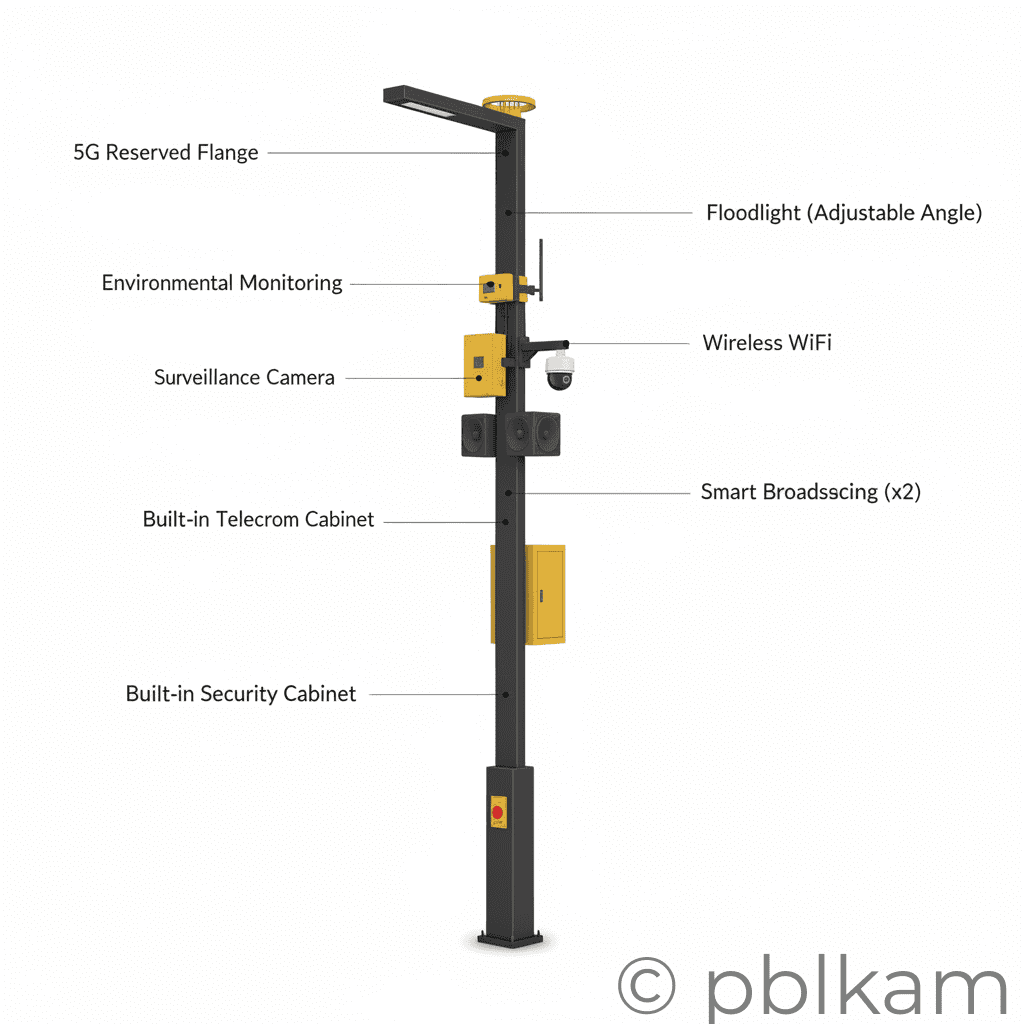 Ricon Smart Street Light Pole - Ricon Lighting